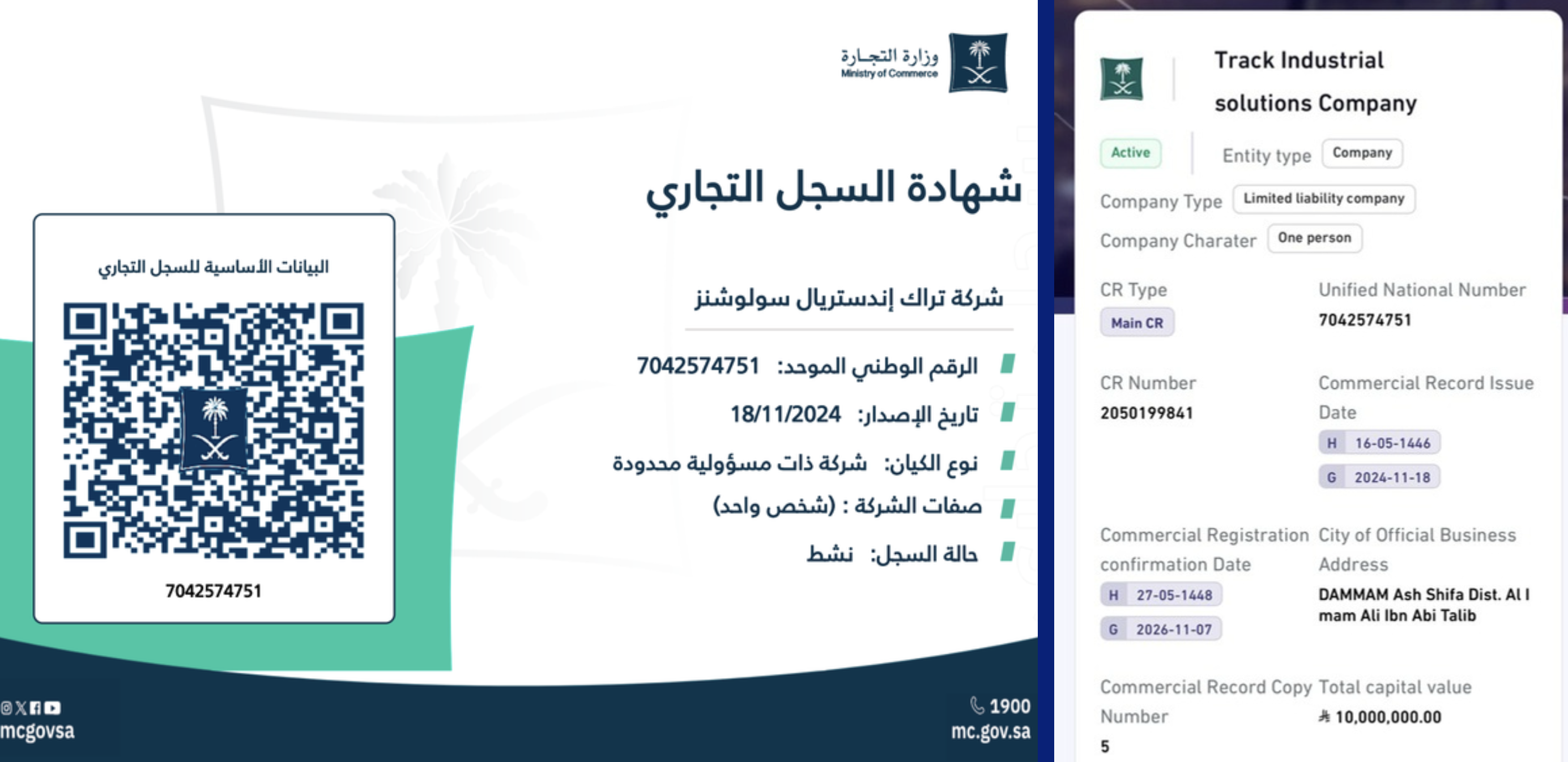 Commercial Registration (CR)